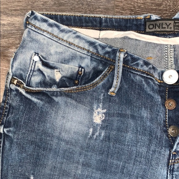 Only Jeans Distressed Limitless Blue Denim - Picture 7 of 10